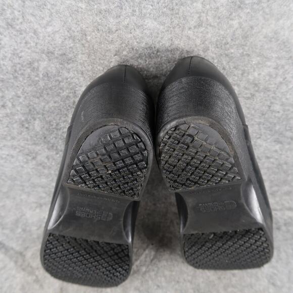 Shoes For Crews Womens 6 Clogs Slip On Comfort Work Standing Black Wedge Heel - Picture 12 of 12